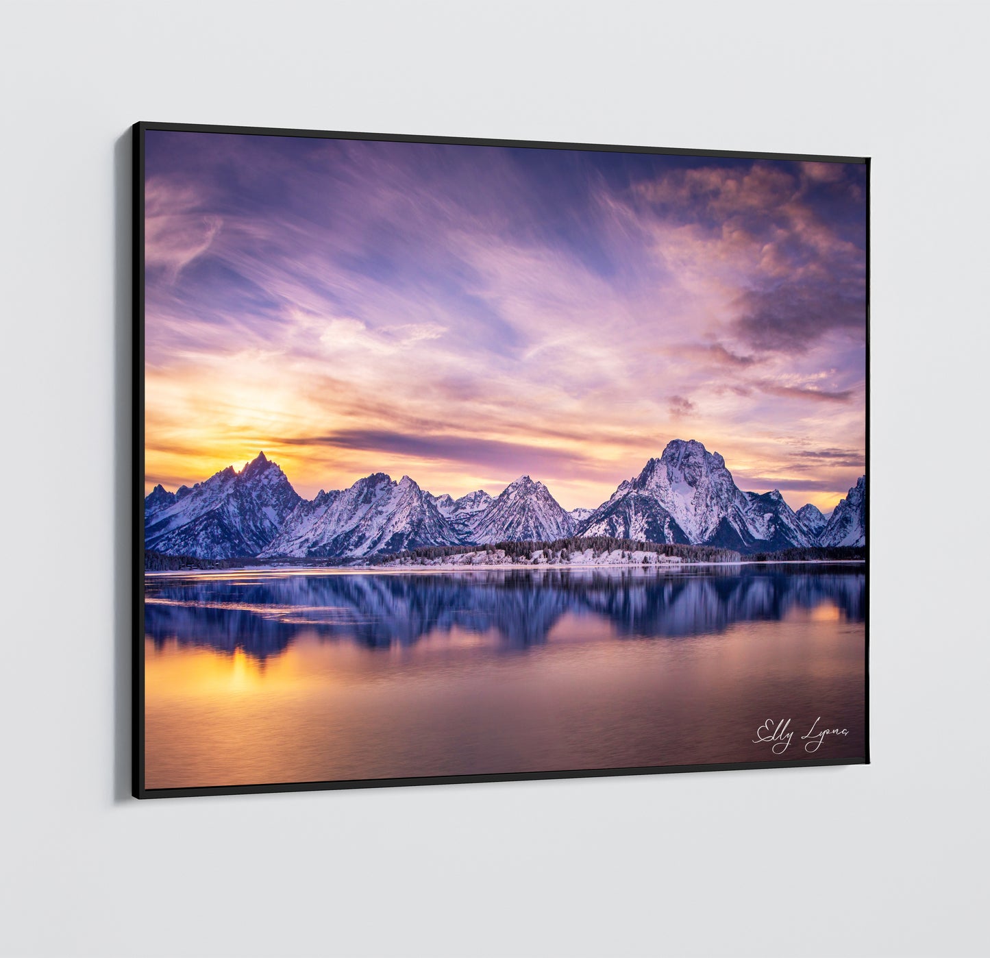 Grand Teton Sunset on the Dam | Grand Teton National Park | Jackson, Wyoming | Print | Paper | Canvas | Metal | Acrylic