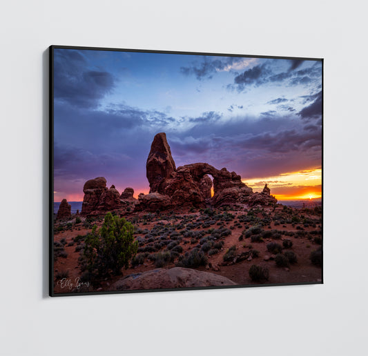 Arches National Park | Turret Arch | Stormy Sunset | Sunrise | Print | Canvas | Metal | Acrylic