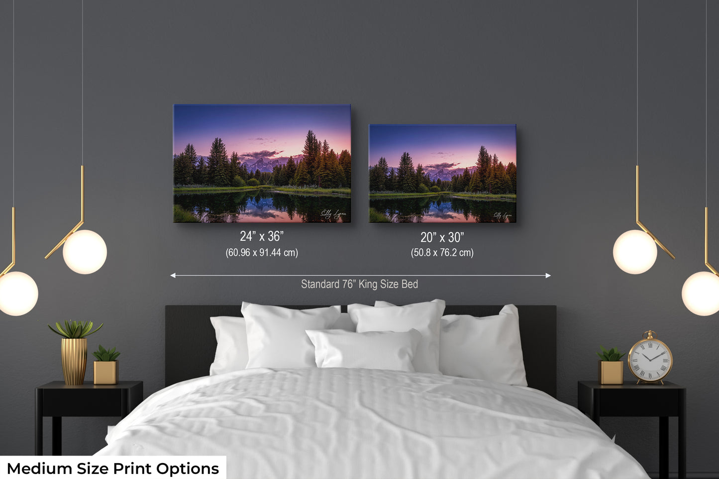 Grand Teton Art | Grand Tetons National Park Print | Wyoming Wilderness Print | Schwabacher's Landing | Sunset Sunrise Wall Decor