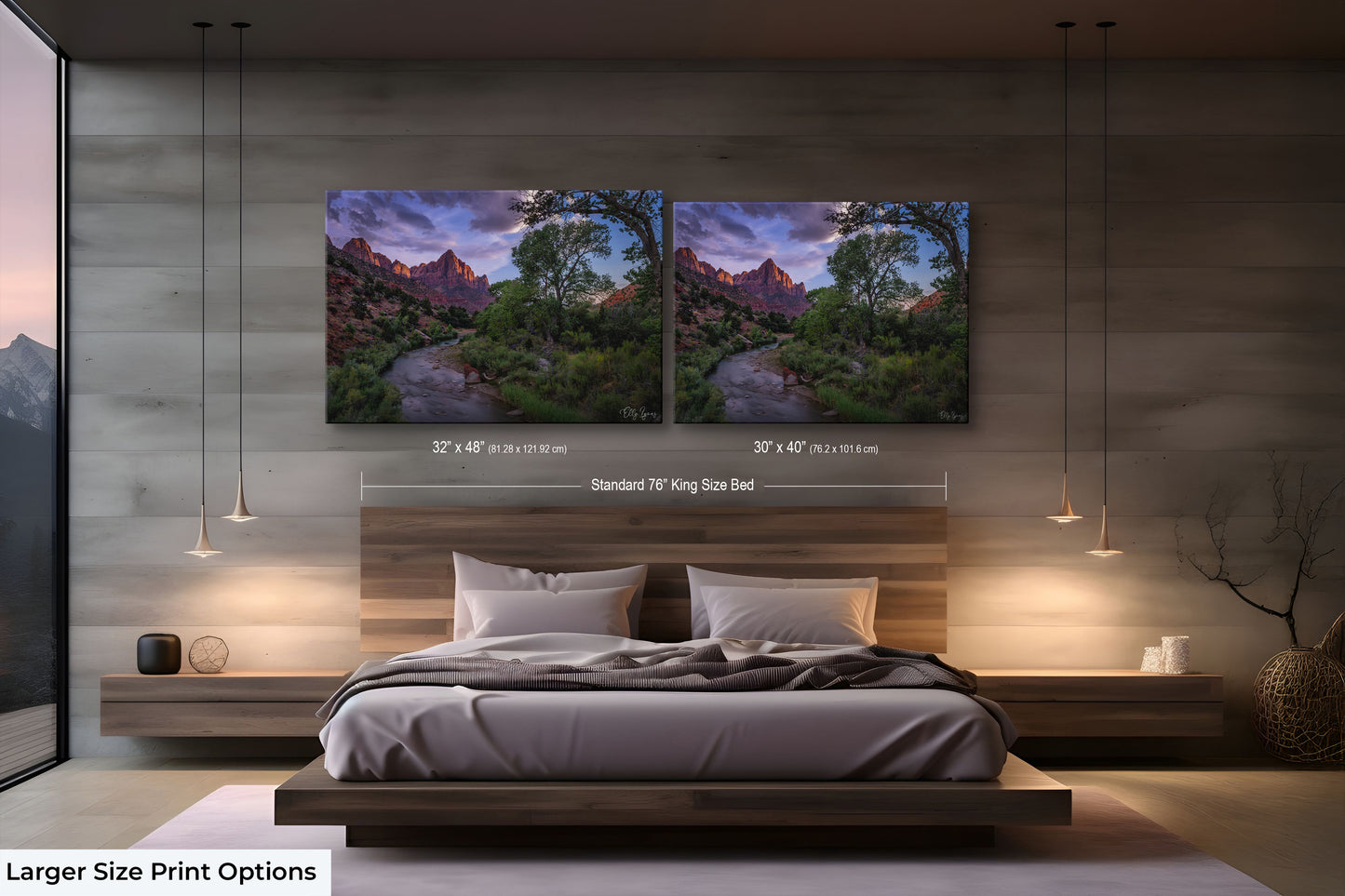 Zion National Park | The Watchman | Utah Wall Art | Travel Poster | National Park Poster | Wall Art Print | Panoramic Art