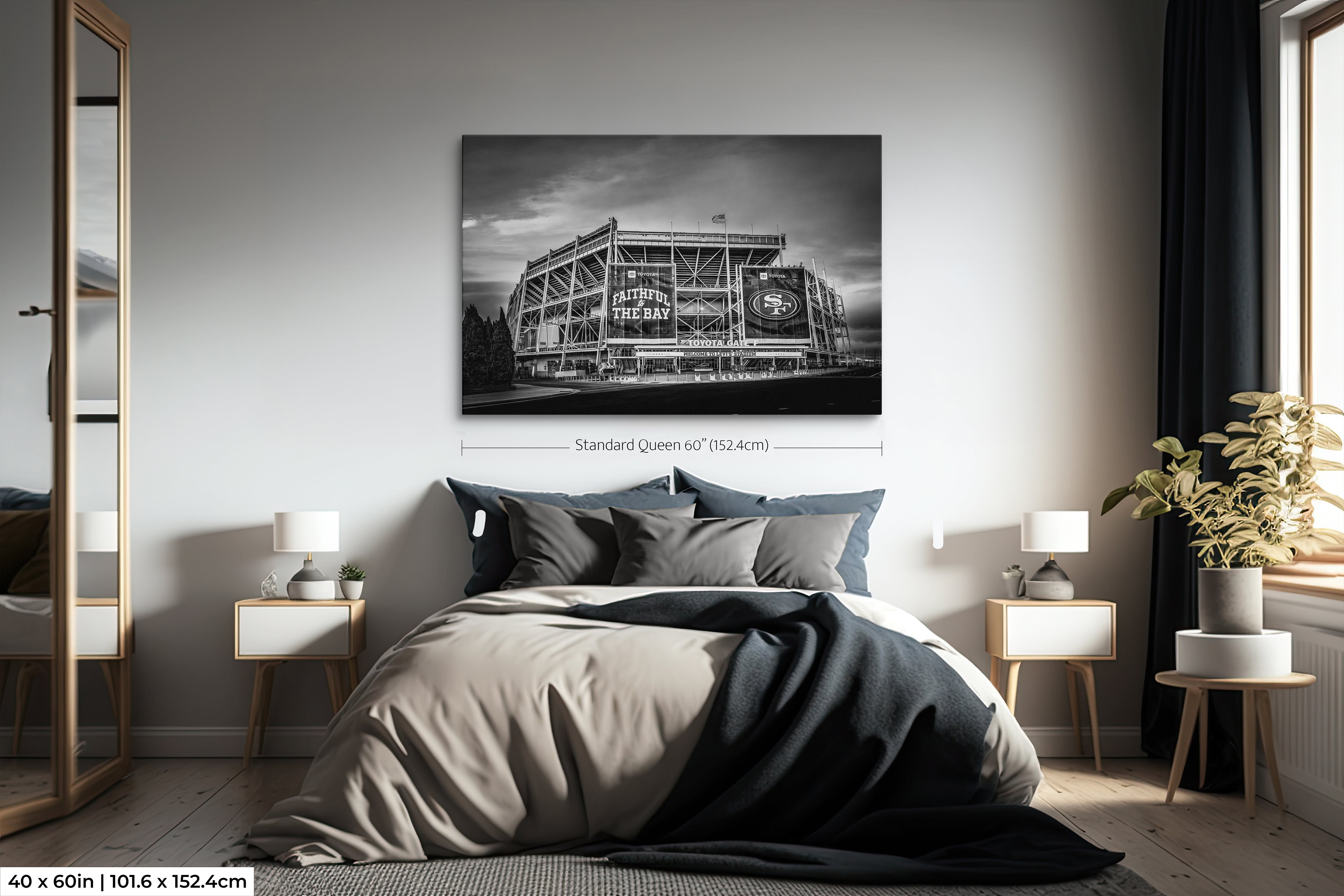 Levi's Stadium | San Francisco 49ers | Black & White Print | Football Lovers | Santa Clara | California | Print | Canvas | Metal | Acrylic