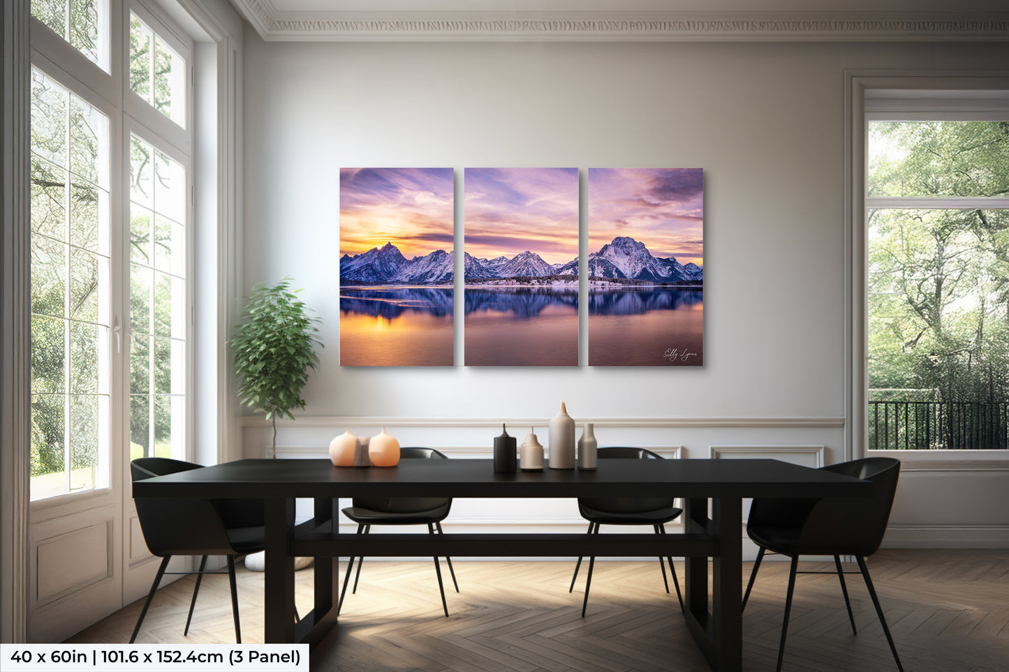 Grand Teton Sunset on the Dam | Grand Teton National Park | Jackson, Wyoming | Print | Paper | Canvas | Metal | Acrylic