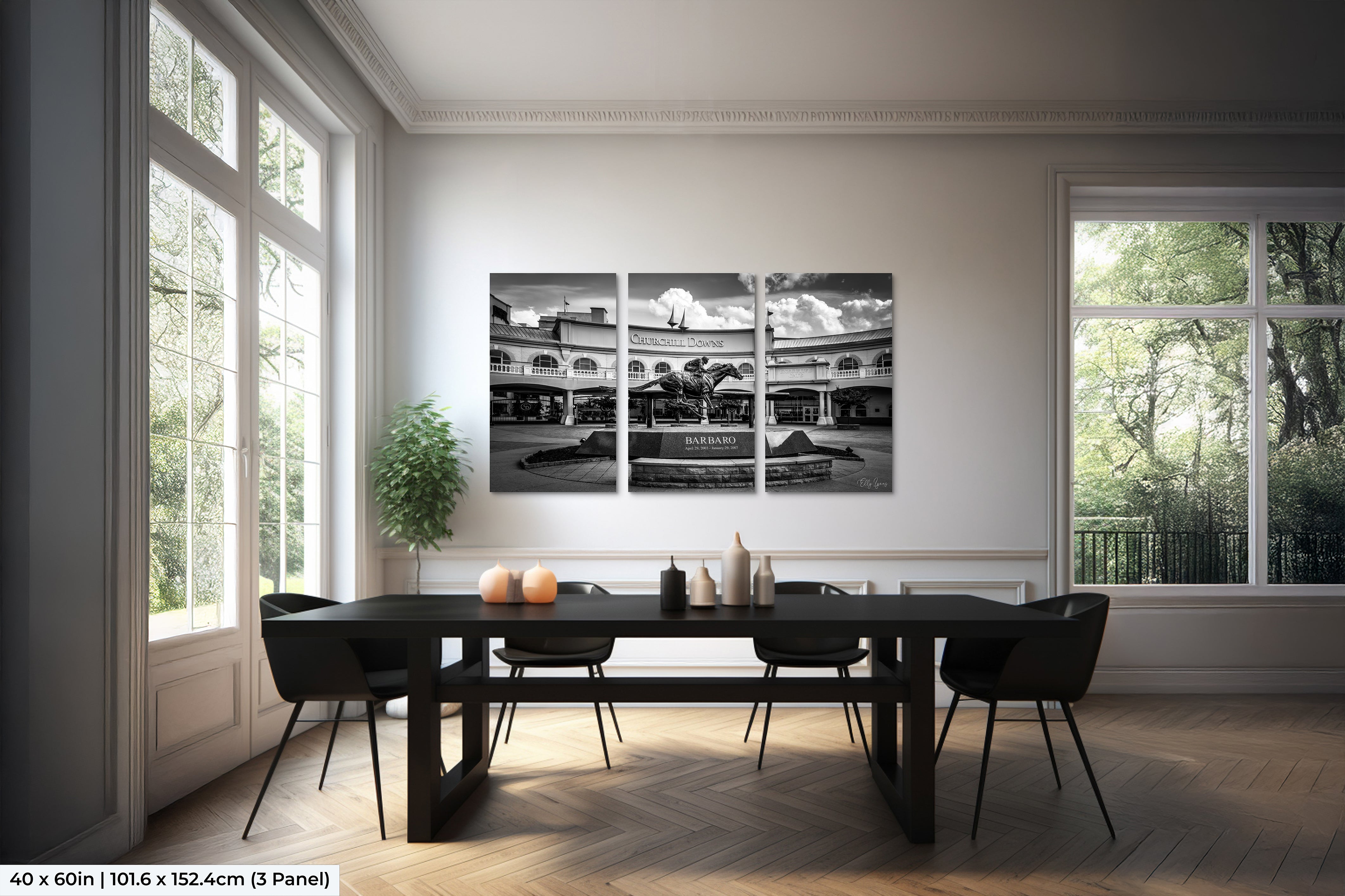 Churchill Downs | Executive Entrance | Kentucky | Derby | Horse Racing Decor | Black & White Photography | Print | Canvas | Metal | Acrylic