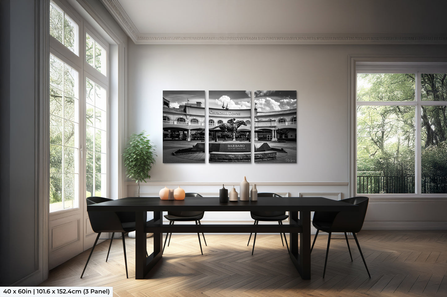 Churchill Downs | Executive Entrance | Kentucky | Derby | Horse Racing Decor | Black & White Photography | Print | Canvas | Metal | Acrylic