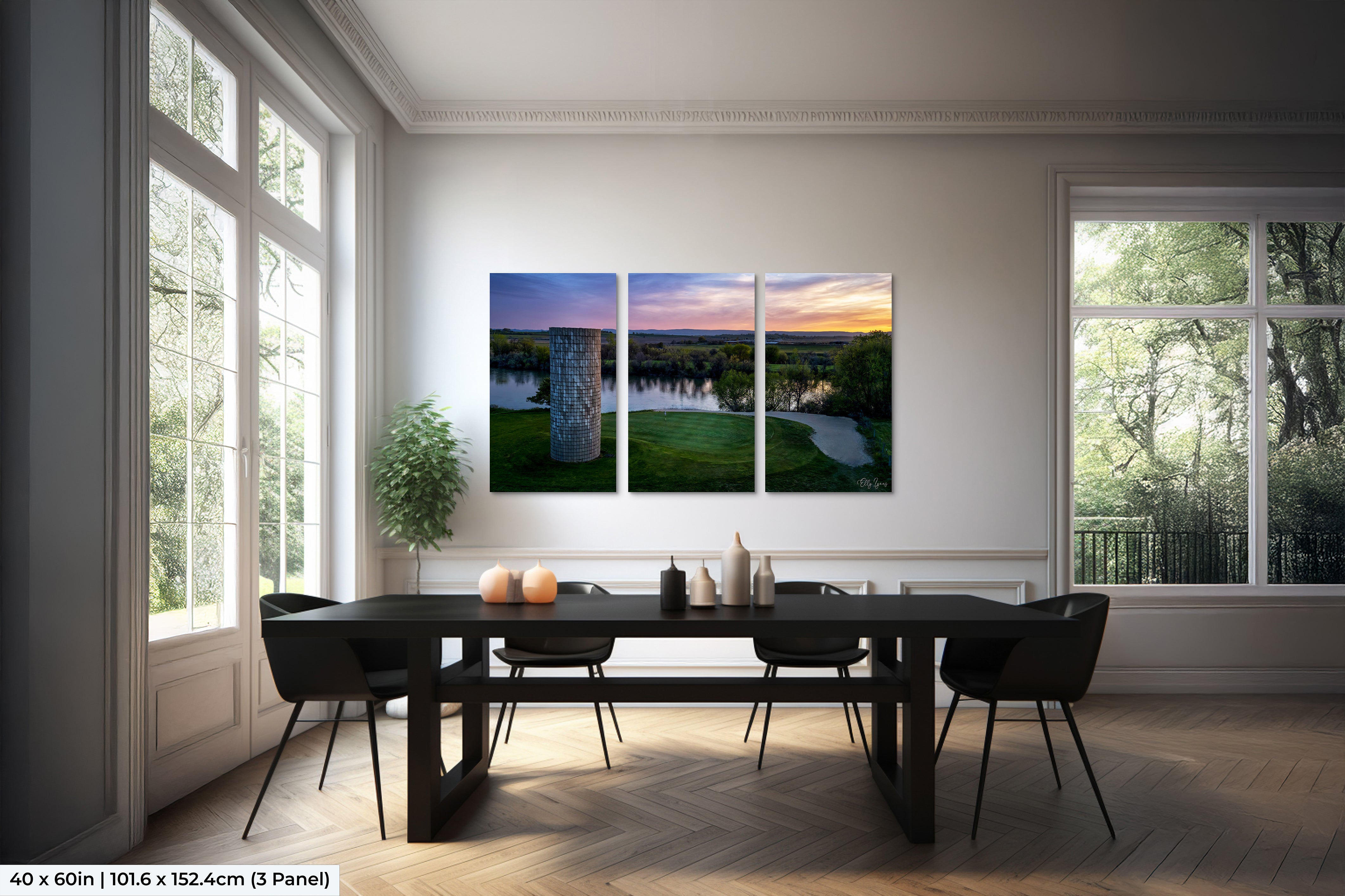 Golf Course Sunset | River Bend Golf Course | Silo Green | Wilder, Idaho | Print | Canvas | Metal | Acrylic