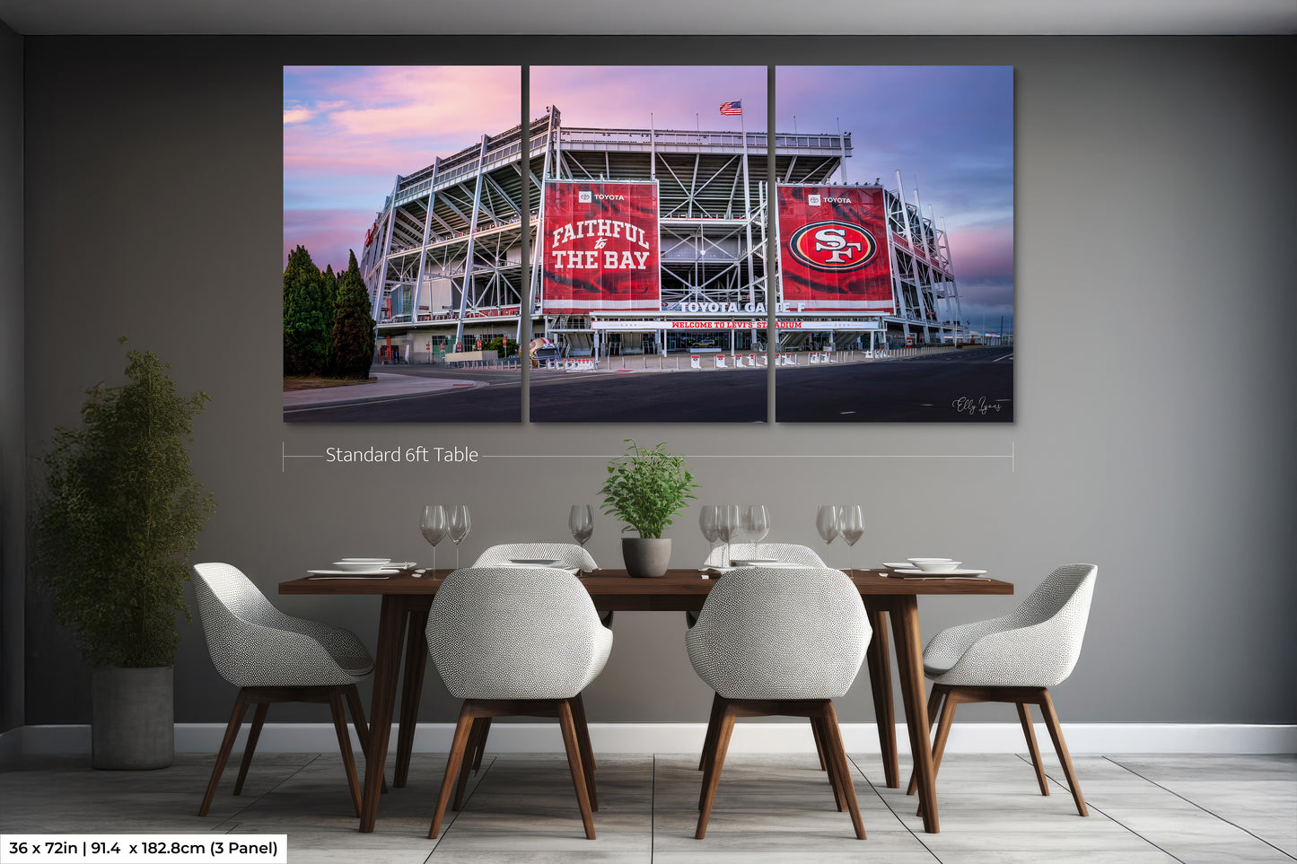 Levi's Stadium | San Francisco 49ers | Print for Football Lovers | Santa Clara | California | Print | Canvas | Metal | Acrylic