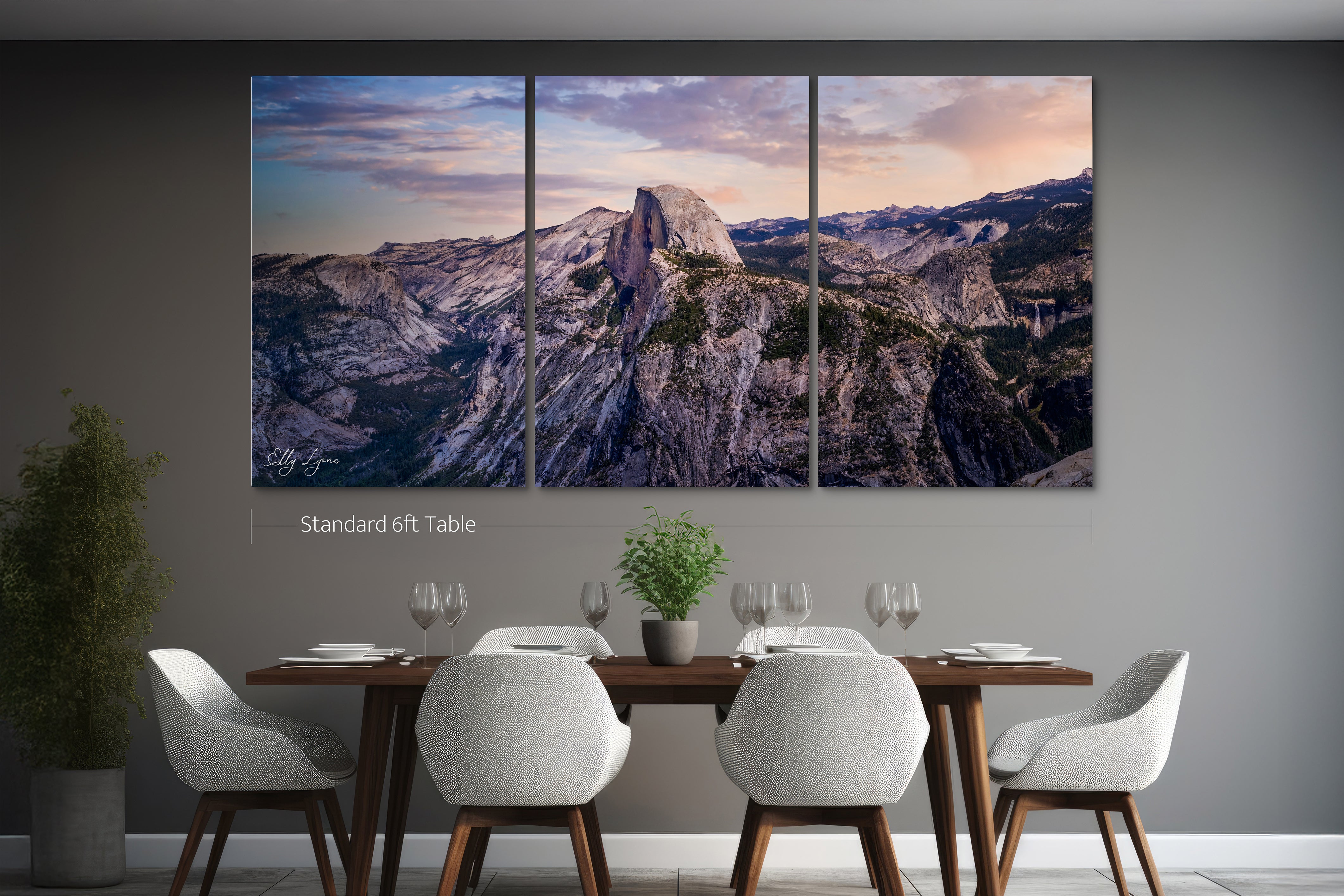 Yosemite National Park Print | Half Dome Sunrise Art Print | Yosemite Canvas | National Park Print | Glacier Point | Dramatic Nature Print