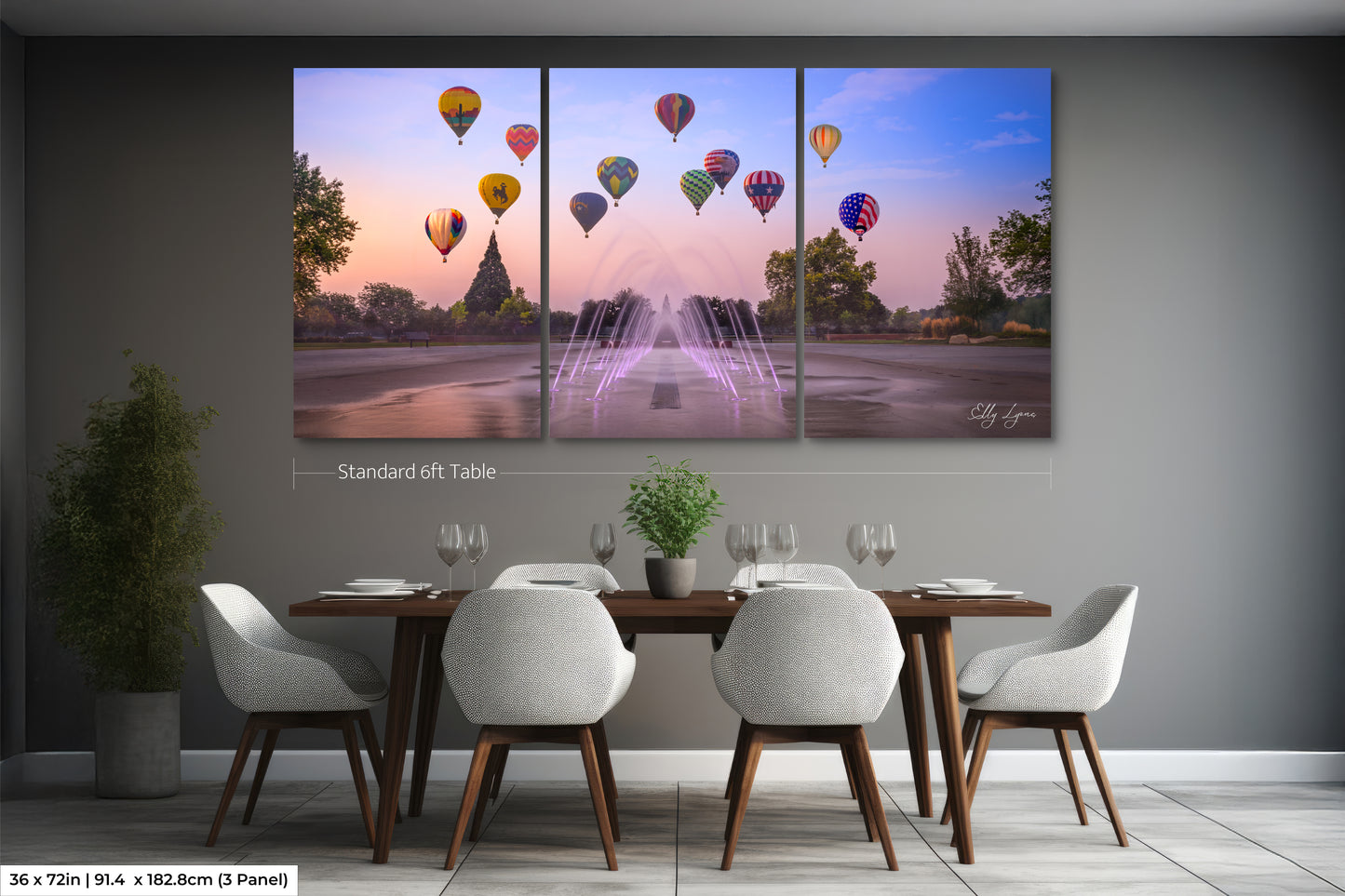 Hot Air Balloon Print | Spirit of Boise Balloon Classic |  Hot Air Balloon Canvas | Hot Air Balloon Art | Boho Wall Decor