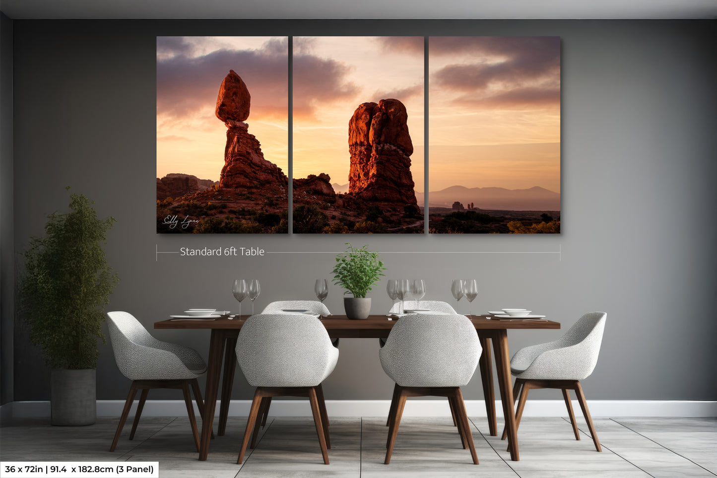 Balanced Rock | Arches National Park | Sunset | Sunrise | Mountains | Desert Photography | Print | Canvas | Metal | Acrylic