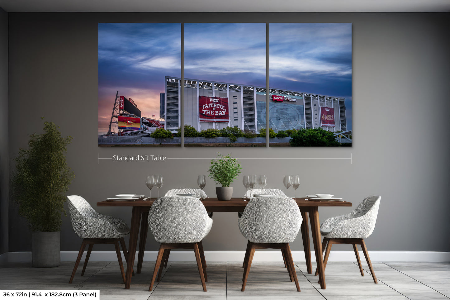 Levi's Stadium | San Francisco 49ers | Football Lovers Print | Santa Clara | California | Print | Canvas | Metal | Acrylic