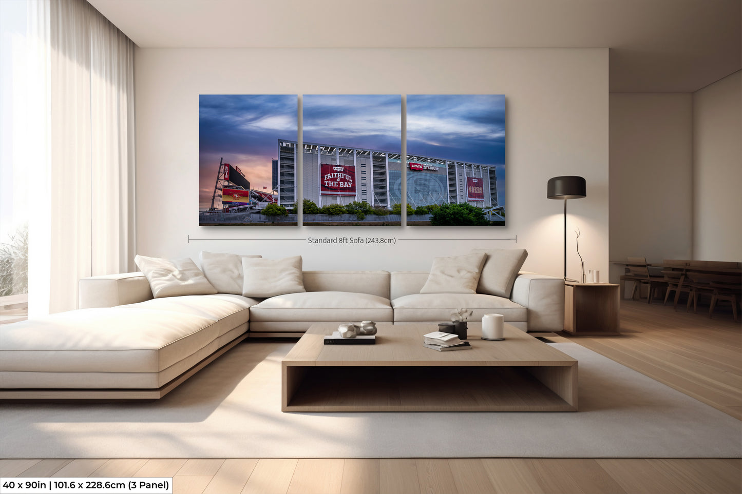 Levi's Stadium | San Francisco 49ers | Football Lovers Print | Santa Clara | California | Print | Canvas | Metal | Acrylic