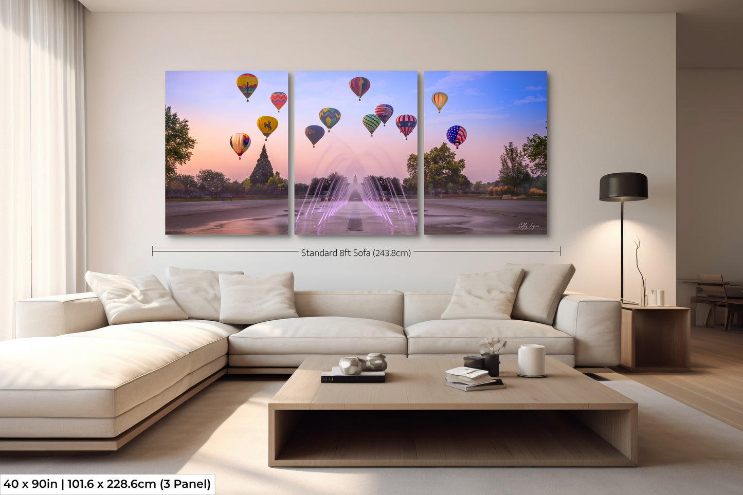 Hot Air Balloon Print | Spirit of Boise Balloon Classic |  Hot Air Balloon Canvas | Hot Air Balloon Art | Boho Wall Decor